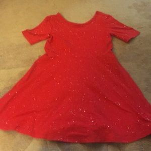 Sparkling red dress